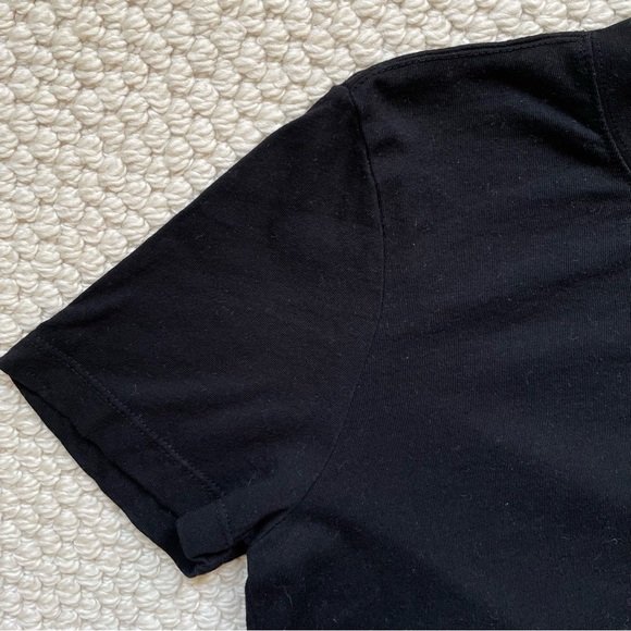 DL1961 black cropped cotton t-shirt - Picture 3 of 9